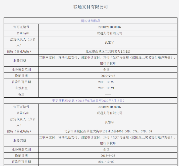 刚刚！两家支付机构正式更名，10家机构变更支付牌照信息(图3)