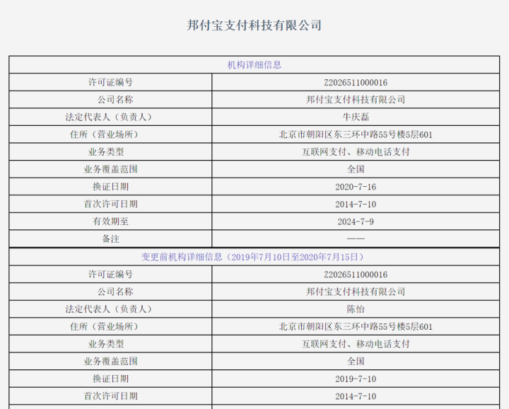 刚刚！两家支付机构正式更名，10家机构变更支付牌照信息(图10)