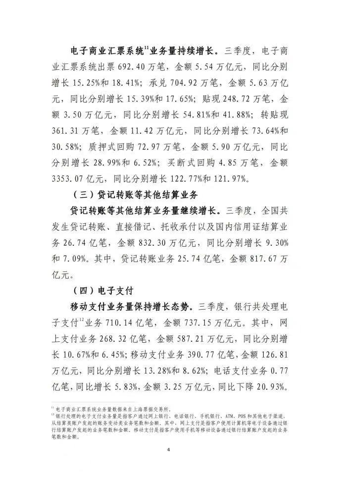 央行发布三季度信用卡、POS机、支付系统数据；POS机较上季度增长218万台，支付大有可为！(图6)